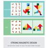 Wooden Jigsaw Magnetic Tangram Puzzle Book Educational Toys for Children Baby Kid Portable Montessori Learning Intelligence