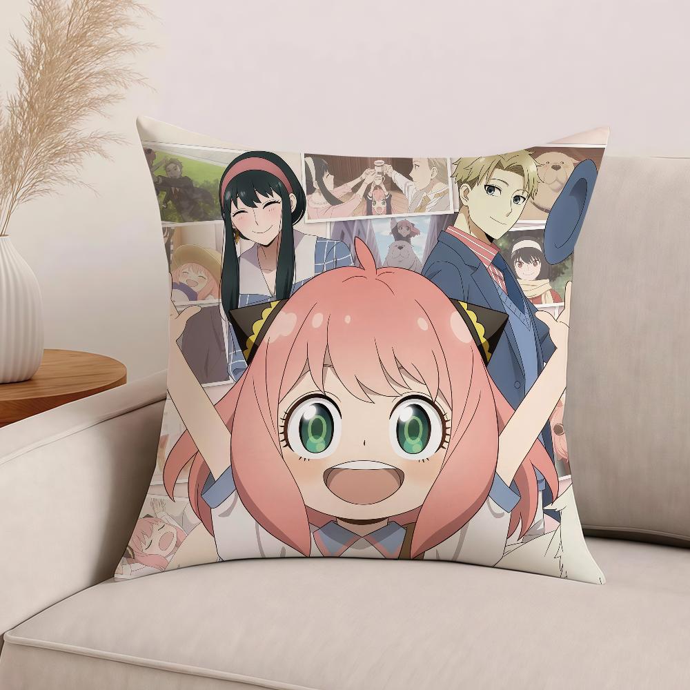 Anime S-SPY F-FAMILY Pillow Case Office Cushions Suitable For Sofa Car Bedroom Decorative Cushion Cover