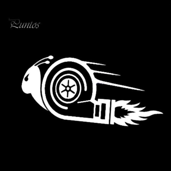 Şık Turbo Salyangoz Araba Yarışı Motosiklet Çıkartması Yansıtıcı Etiket Dekorasyon