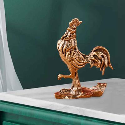 Hahn-Statue, dekorative Figur, Tierskulptur, Schreibtisch-Ornament für Schlafzimmer, Eingangsschrank