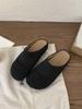 Fashion Weave Women Flats Slippers Elegant Shallow Mules Shoes Summer New Fashion Flip Flops 2025 Walking Cozy Soft Sandalias De Mujer