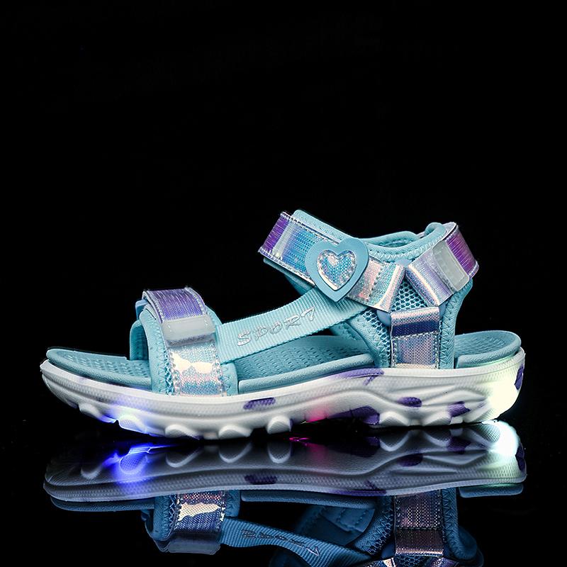 Children's Fashion Colorful Lightweight Outdoor Beach Shoes Casual Girls Sandals Slippers Princess Shoes