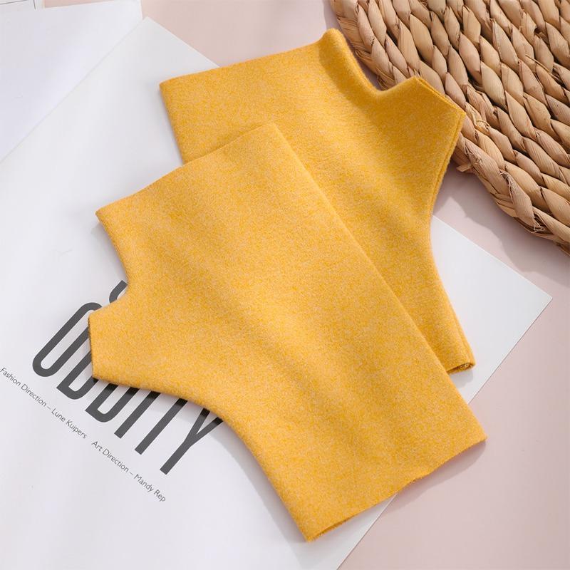 Half finger thermal gloves, heat storage German velvet windproof gloves, flexible writing mittens, cute girls' cold-proof gloves