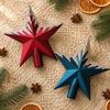 2027 New Colored Painting Christmas Tree Topper Star DIY Christmas Decorations, for Xmas Window Display, New Year's Party Decor