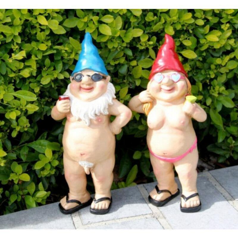 Nackte Statuen Garten Gnome frech nackt lustige Geschenk Statue Dekor Nudist
