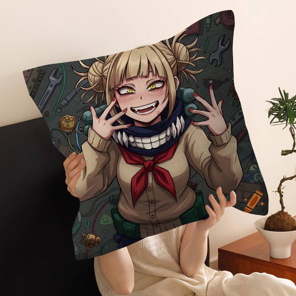 My Hero Academia Himiko Toga Office Cushion Pillowcase Car Cushion CoverXCM Lumbar Pillowcase Sofa Pillowcover