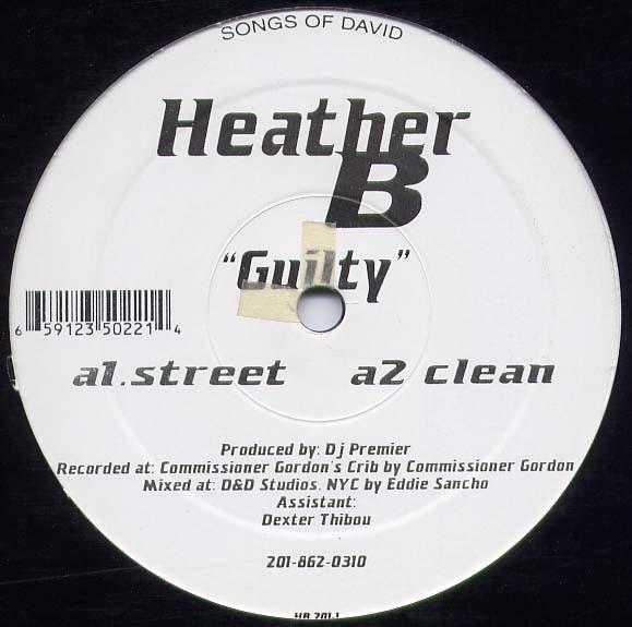 

12inch Record HEATHER B Guilty 2018620310 2000 US Rap HipHopRB Used