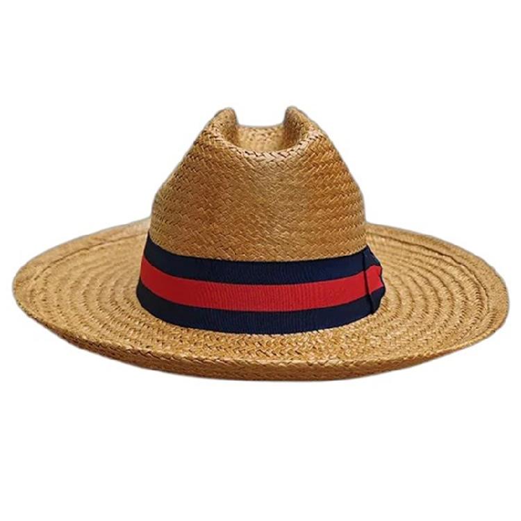 

Handwoven Straw Hat Sun Protective Hat Wide Brims Cowboy Hat Vacation Headwear 1 верблюд