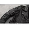 Chinese Size Motorcycle Cowhide Genuine Leather Jacket Men Slim Stone Milled Retro Jacket Calfskin Coat Men Moto Biker Riding Clothes