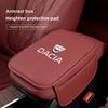 Almofada de Couro para Caixa de Apoio de Braço de Carro Espuma de Memória Capa Protetora para Console Central Para Dacia Duster Logan Sandero Jogger Spring