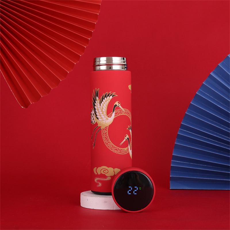Smart Mug Tea Water Separation Classical Style Easy To Use Safety Thermos Cup Stainless Steel Thermos Bottle Intelligent Mug