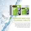 Jue-Fish Coffee Machine Cleaning Tablets Natural Citric Acid + Baking Soda for Quick Dissolution of Hard Scale 30 Tablets