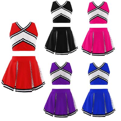 Kinderen Cheerleader Uniform Meisjes Cheerleading Kostuum Schoolmeisje Danskleding Muzikale Carnaval Cheer Kleding Kinderen Cosplay Kostuum