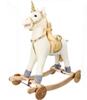 Adam Toys Golden Unicorn - Rocking Horse Ride-on 2-in-1