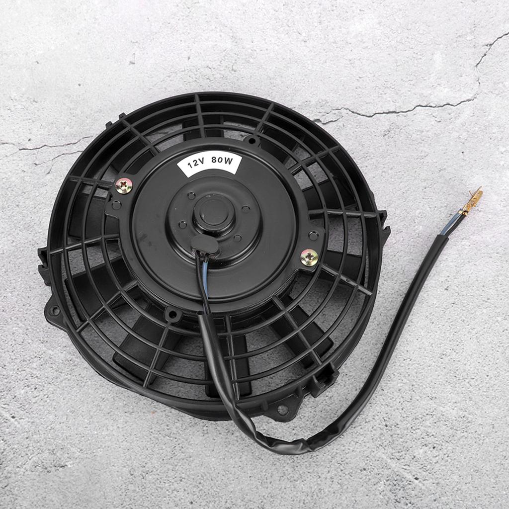 7in Slim Electric Radiator Cooling Fan Thermo 12V Universal with Mounting Kit