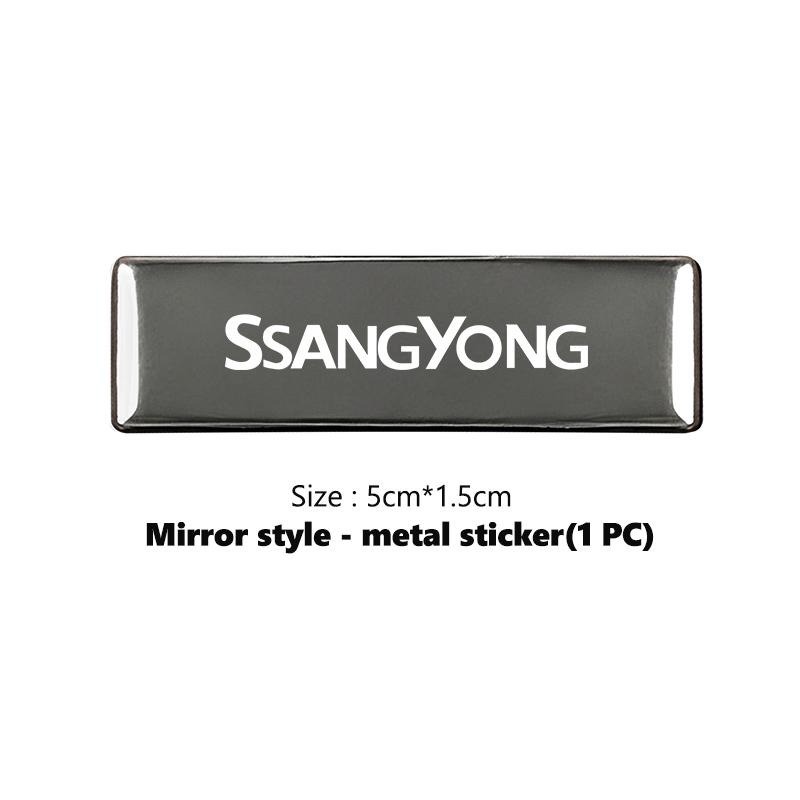 Insignia de Pegatina para Carrocería de Coche Accesorios de Decoración de Estilo Automotriz Para SsangYong Kyron Actyon Sport Tivoli Torres Korando C300 Musso
