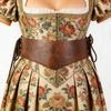 Fashion European Court Style Leather Corset Belt Adjustable Tying Rope Wide Waist Belt Waist Strap Medieval Costume