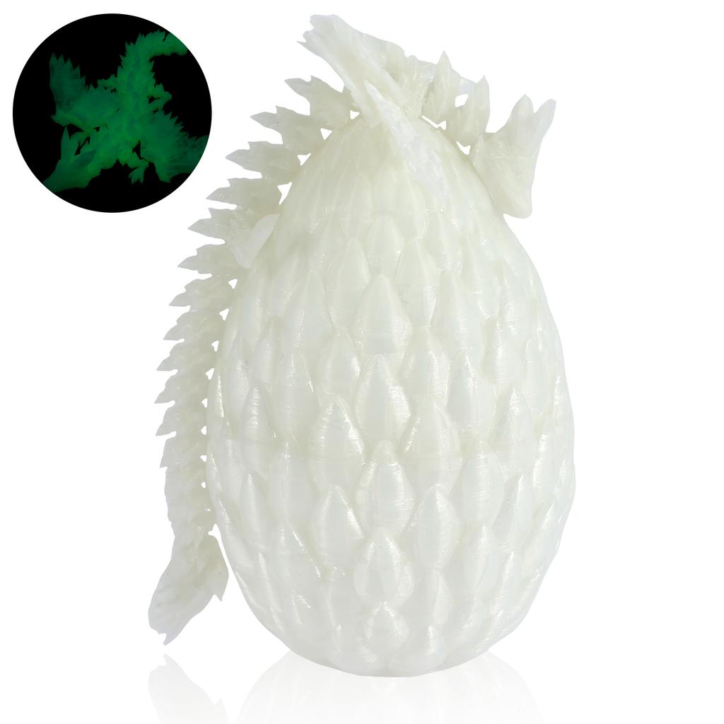 3D Printed Dragon with Dragon Egg Flexible Rotatable Dragon Toys 3D Printed Dragon Ornament Exquisite Articulated Dragon Toys