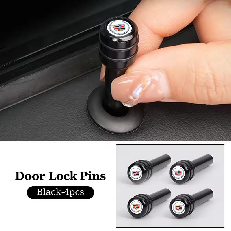 Aluminum Alloy Car Door Lock Knob Pins Caps Covers For Cadillac ATS CT4 CT6 CTS ESCALADE SLR SLS SRX XLR XT5 XT6 XTS Accessories