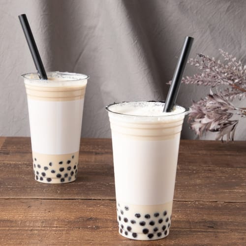 Strix Design Tapioca Straws, 400 Straws (200 Straws x 2 Packs), 21cm x 1cm Diameter, Black, Wide Straws, Boxed, Stylish, Cafe, Tapioca, Smoothie, Larg