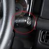 NHAUTP 2Pcs/set ABS Carbon Fiber Grain Turn Signal/Wiper Control Lever Decoration Cover For Suzuki Jimny 2015- Car Sticker