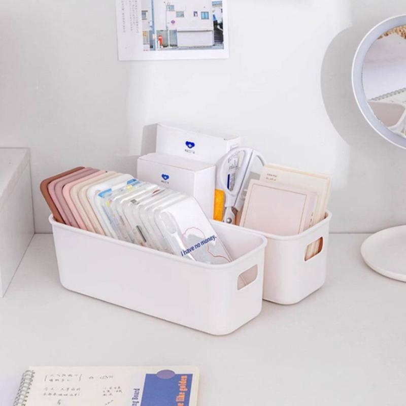 Thickened Rectangular Storage Box For Cosmetics Socks Cards Snacks Phone Cases And Living Room Drawers/Gap Storage