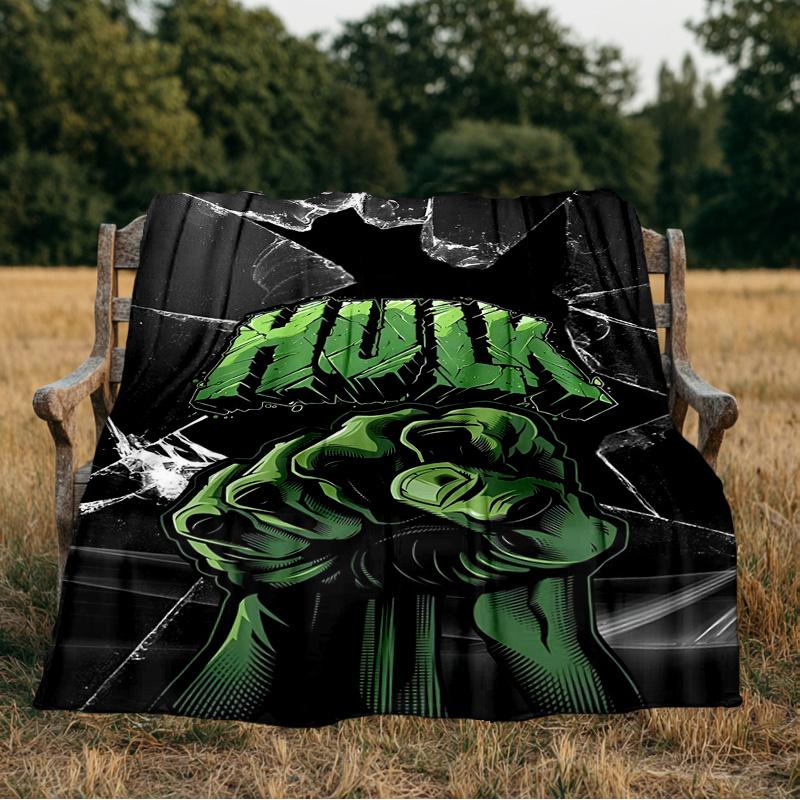 Hero Power Breaks Through Blanket Flannel Throw for Sofa, Indoor, Camping, Living Room, Office, Chair, And Bed Soft Birthday Gift