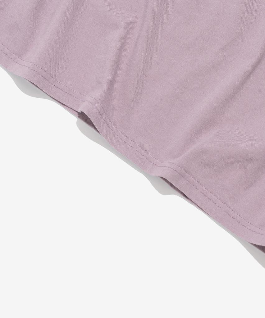Wogseuaenko Layered Washed Short Sleeve T-Shirt (Lavender)