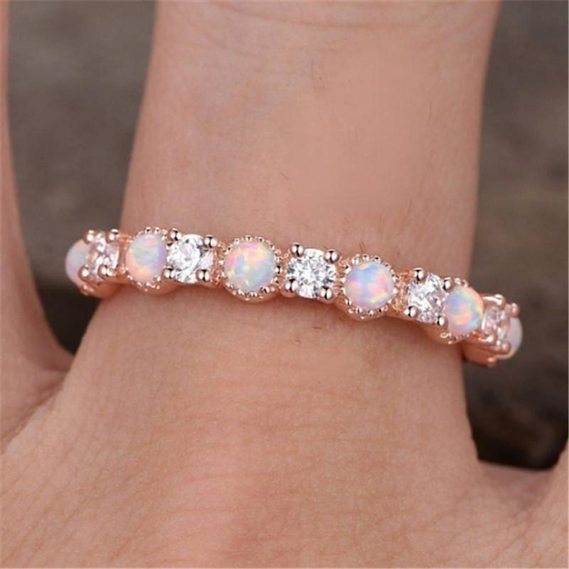 1pc Inlaid Synthetic Zircon Ring, A Fashionable Wedding Tail Ring