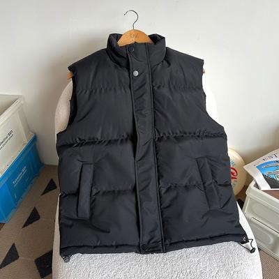 Chaleco de Algodón para Pareja Chaleco con Cuello Alto Chaqueta Chaleco sin Mangas Otoño e Invierno Ropa Casual Acolchada de Algodón para Hombre
