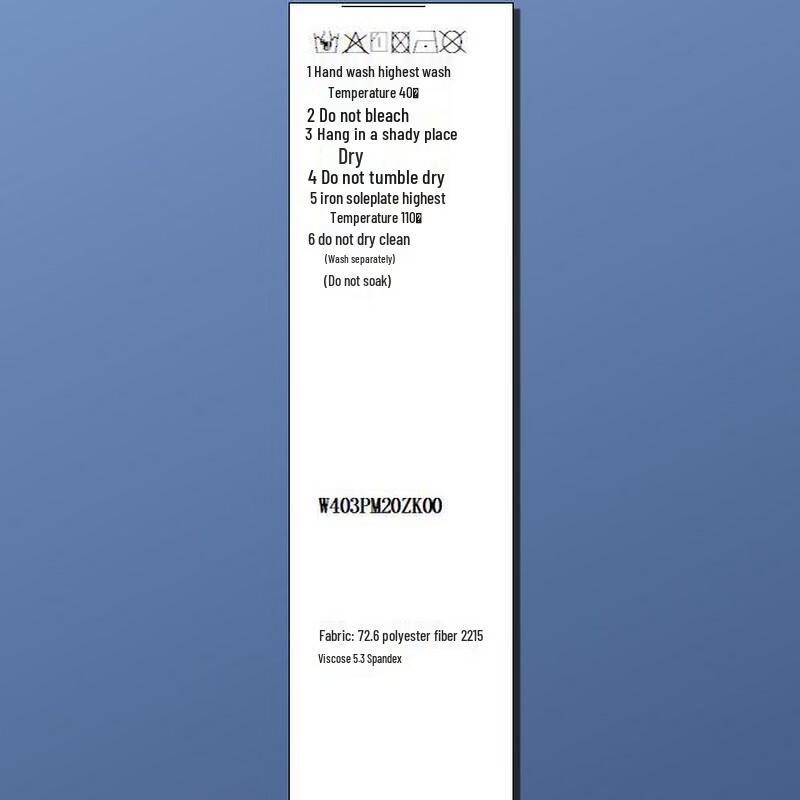 Sancai 2025 Autumn Elastic Waist Faux Denim Straight Leg Trousers