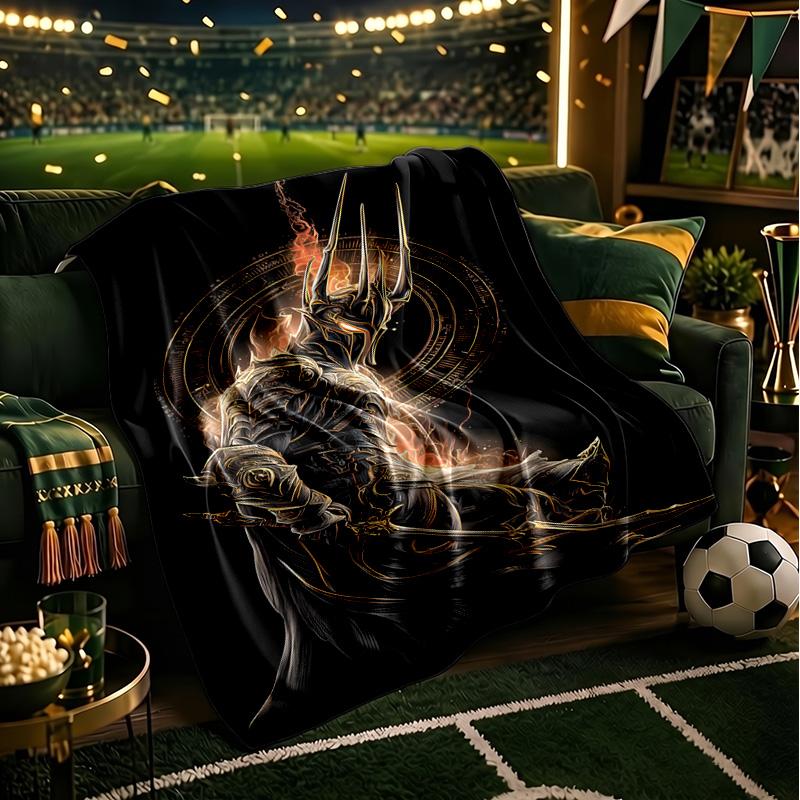 Journey Through Middle-earth Blanket Lightweight Flannel Bedding Blanket Perfect for Travel, Camping, Living Rooms, Offices, Sofas,Fan Christmas gift