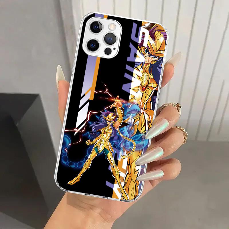 Anime Saint Seiya Phone Case for Iphone 17 Air 16 15 Plus 14 13 Mini 12 11 Pro Max 16E 7 8 SE 2020 Soft Funda Print Shell 16 15