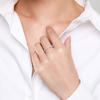Tancise Classic 925 Sterling Silver  Zircon Ring Ladies Jewelry Wedding Promise Party Gift