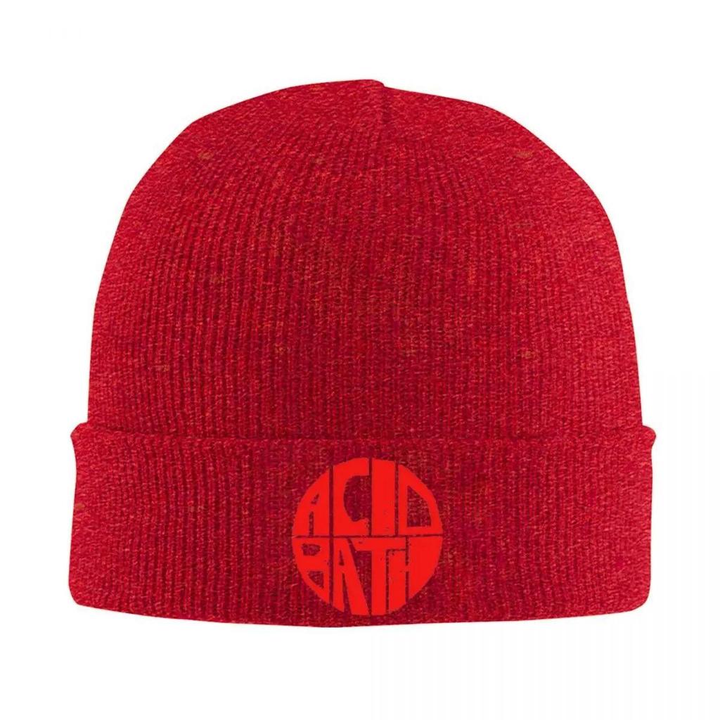 Rock Band The Acid Bath LOGO Bonnet Hats Knitted Hat Adult Unisex Casual Warm Beanie Hats Winter Hippie Printed Cap