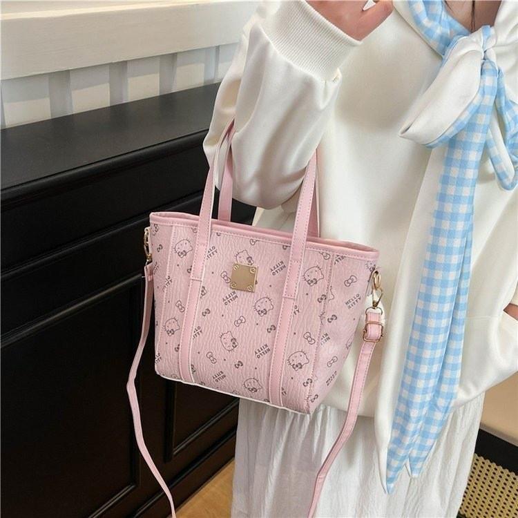 Crossbody Print Cartoon Bag Sweet Versatile Handbag For Girl Outings
