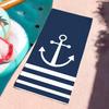 Fashion print Blue Anchor Towel Drying Bath Towel Applicable To Light Swimming Camping Yoga Beach Out