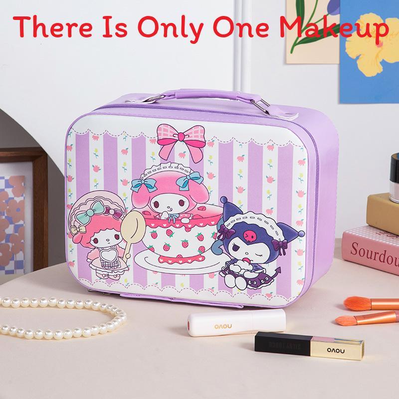 Cute Cartoon Makeup Bag With Large Capacity And Mirror For Daily Travel And Gift