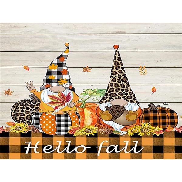 Full Square Round Diamond Painting Santa Claus Mosaic Christmas DIY 5D Diamond Embroidery Pumpkin Needlework Wall Art