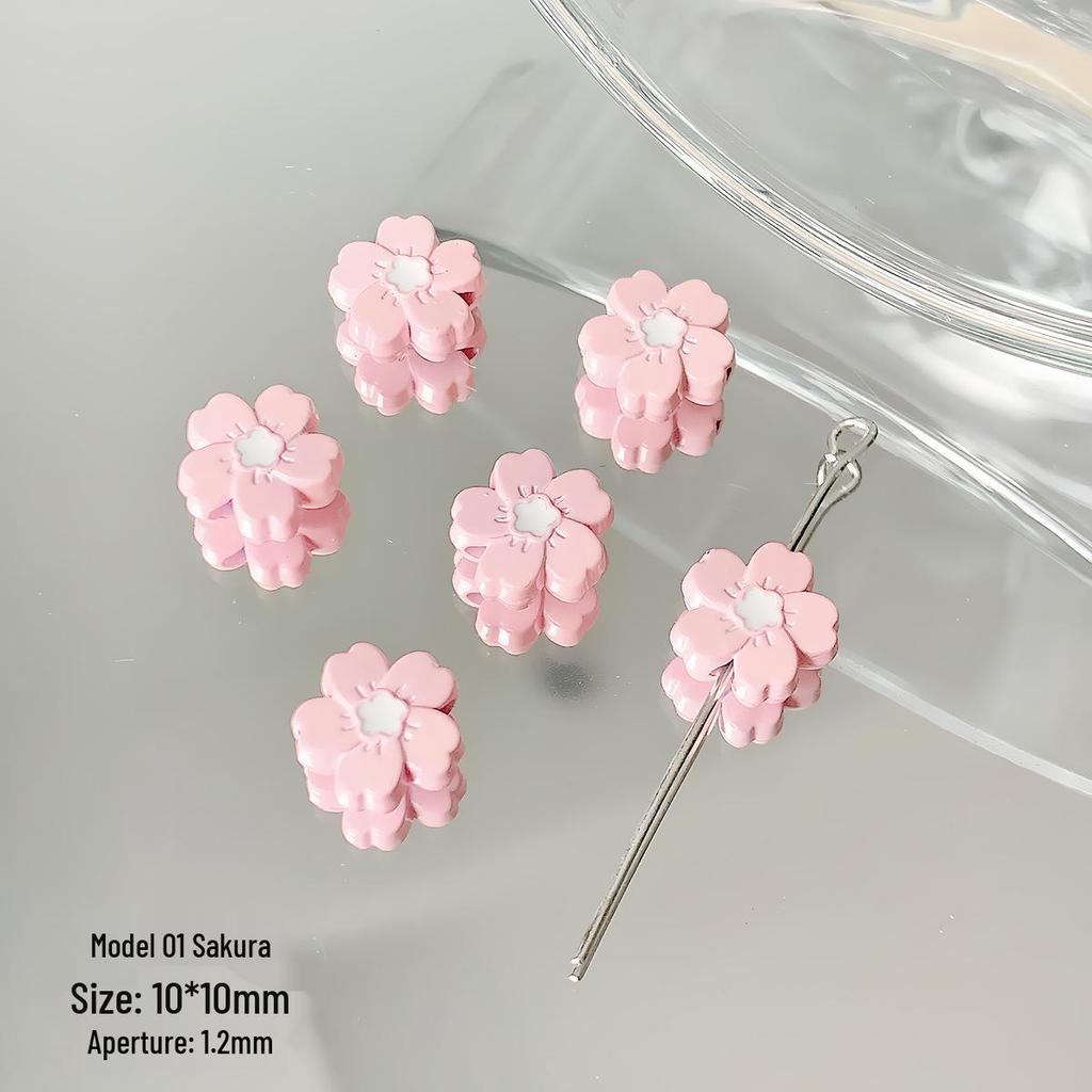 Macaron Alloy Beaded Bow & Cherry Blossom Milk Tea Cup Phone Charm Lanyard