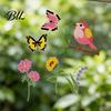 Stain-proof Window Cling 8 Sheets Spring Clings Butterfly Flower Hummingbird Decals to Prevent High-quality PVC Decal Bird Strikes Reusable