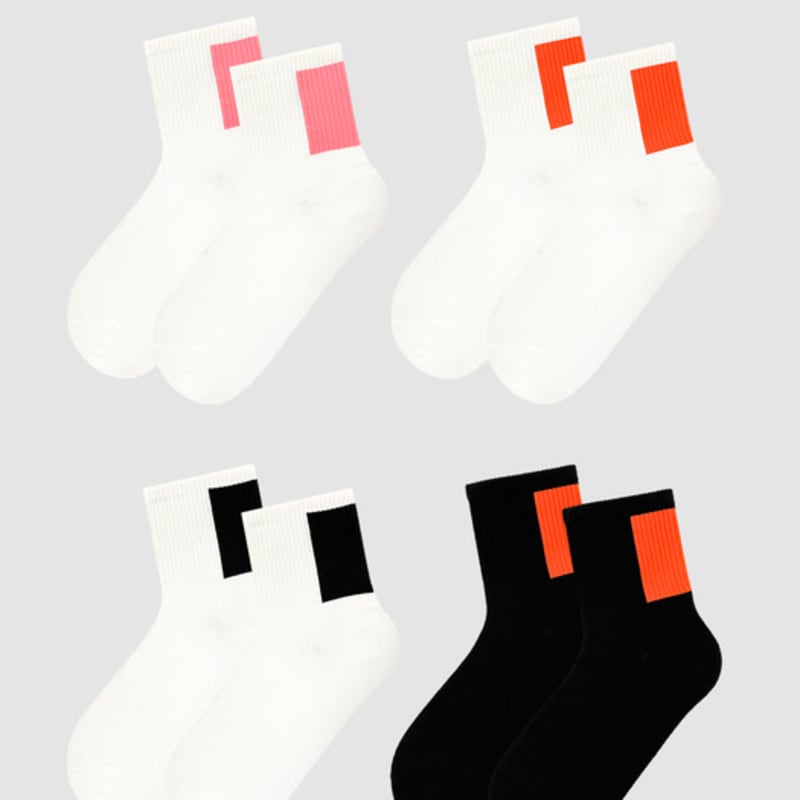 Bananasisters Back Color Socks 4 Colors