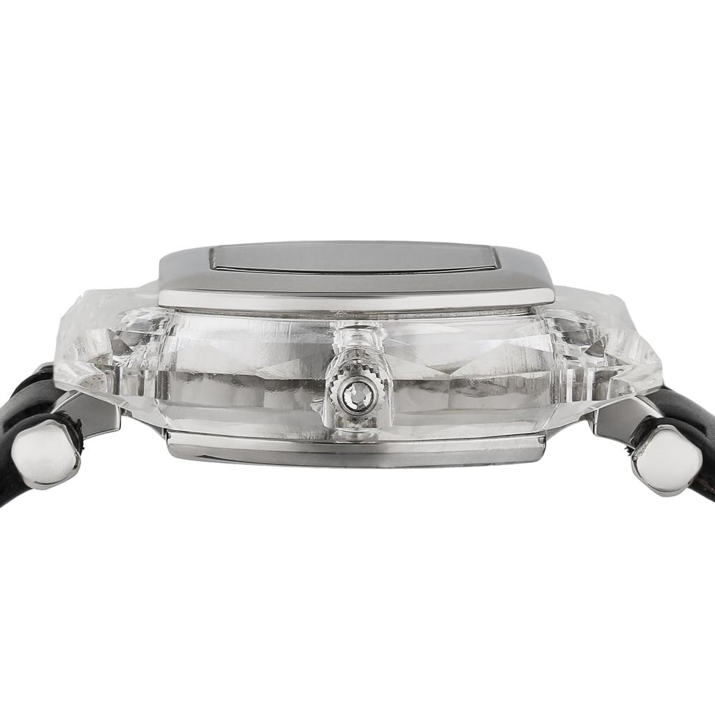 Folli Follie 39mm Women's Watch WF6L083SPK-BK, Silver Dial, Stainless Steel, Mineral Glass, Quartz Movement, Water Resistant, Black [Parallel Import]