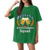 Women's Casual Short Sleeve T-Shirt Oktoberfest Letter Print Loose Fit Crew Neck Lightweight Top for Everyday Wear