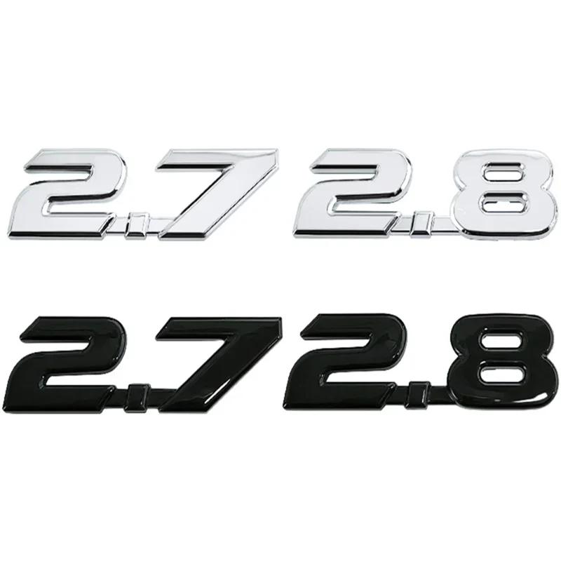 rtzup10 ABS Emblem Decal Auto Kofferbak Badge Sticker For Toyota 2.7 2.8 Yaris Corolla 4Runner Avalon Avensis Aygo CHR Auris Accessoires