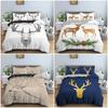 Cute Cartoon Animal Deer Cozy Comfortable Duvet Quilt Cover Pillowcase Bedding Set Children Bedroom Decoration Home Textile