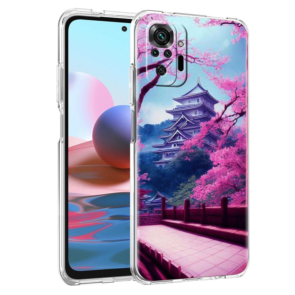 Japan Anime Landscape Phone Case For Xiaomi Redmi Note 12 4G 11 10 Pro 5G 10C 10S 9S 9 9T 8T 9C 9A 8 8A 7 K50 Gaming Clear Cover