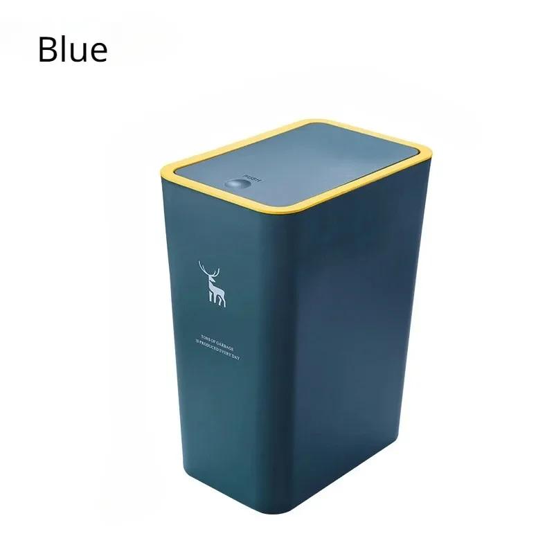 10L 15L Nordic Toilette Mülleimer Haushalt mit Deckel Küche Klassifizierung Presstyp Badezimmer Wohnzimmer Rechteckiger Mülleimer