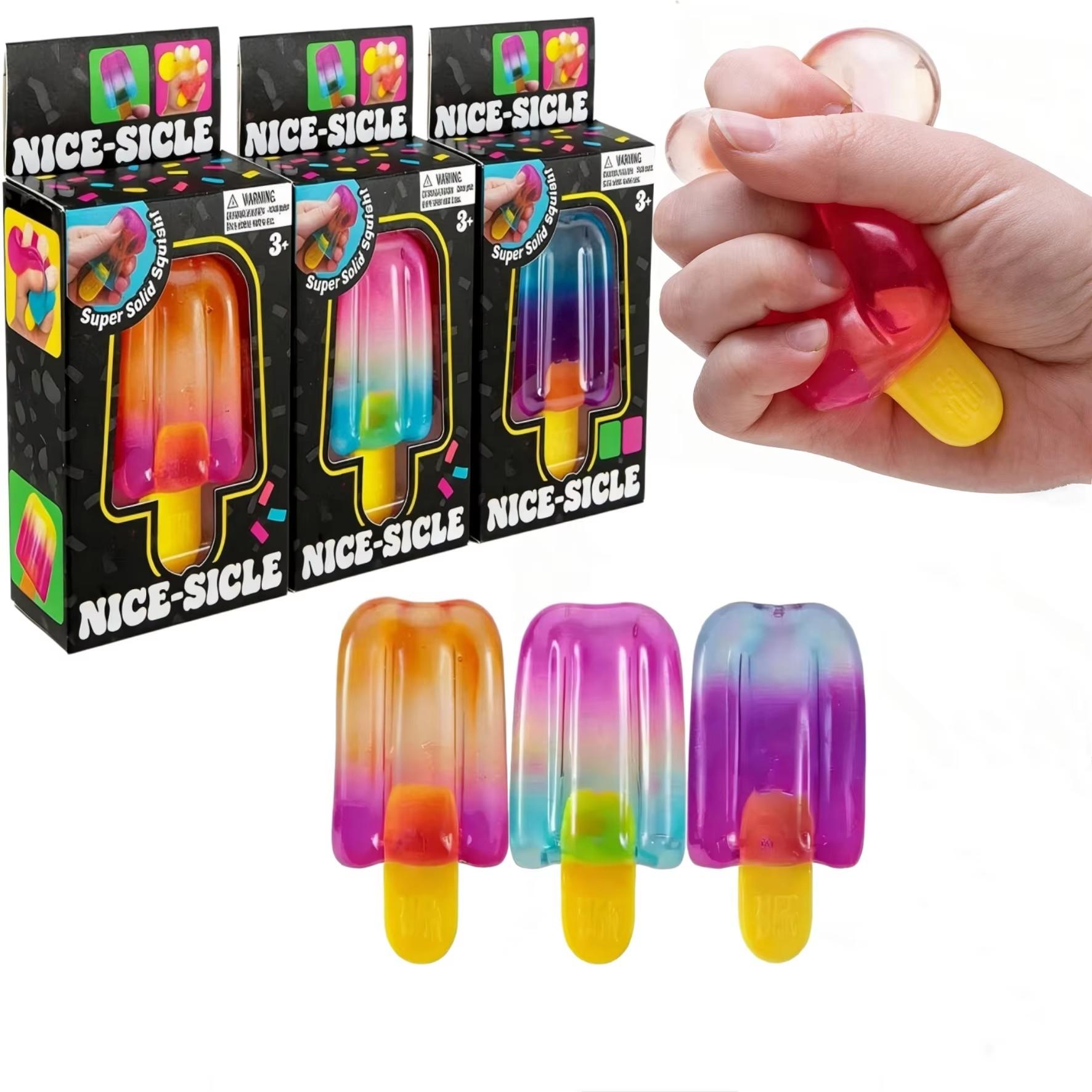 Discover Intime Cream Gradient Ice Squeeze Toy Soft Slow Rebound Squishy Fidget Toy Stress Relief Gadget For Adults Home Office Relaxation