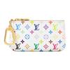 X Takashi Murakami Key Pouch Multicolor/White Monogram Canvas Women Pouches M28388